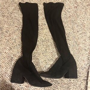 Black Over-the-Knee Women's Boots